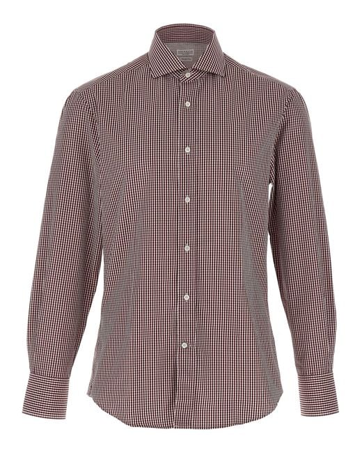Brunello Cucinelli Purple Shirts for men