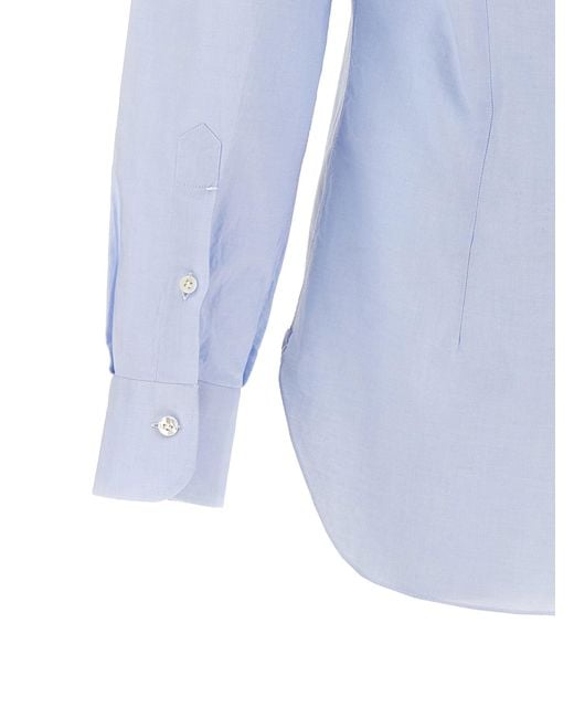 Barba Napoli Blue Oxford Shirt Shirt, Blouse for men