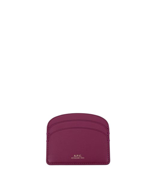 A.P.C. Purple Document Holders Leather