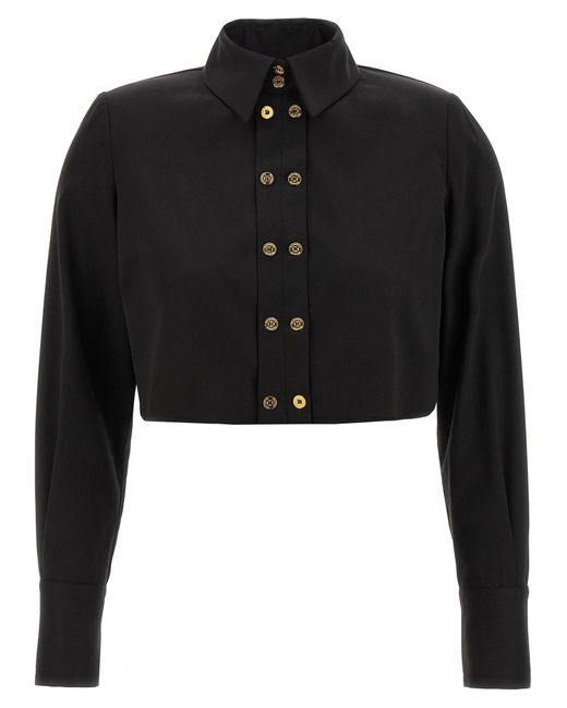Camicia Con Spalline di Elisabetta Franchi in Black