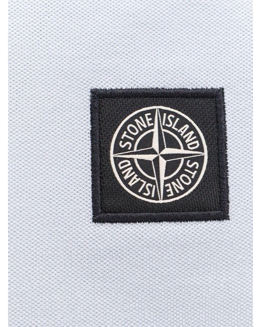 Stone Island Polo Shirt in Gray for Men Lyst
