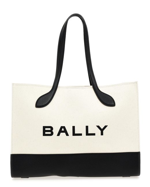 Bally Natural Bar Keep On Shopper Tote Bag