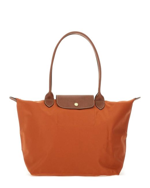 Longchamp Brown Le Pliage Large Bag