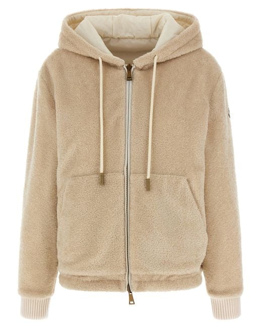 Moncler Natural Reversible Hoodie Sweatshirt