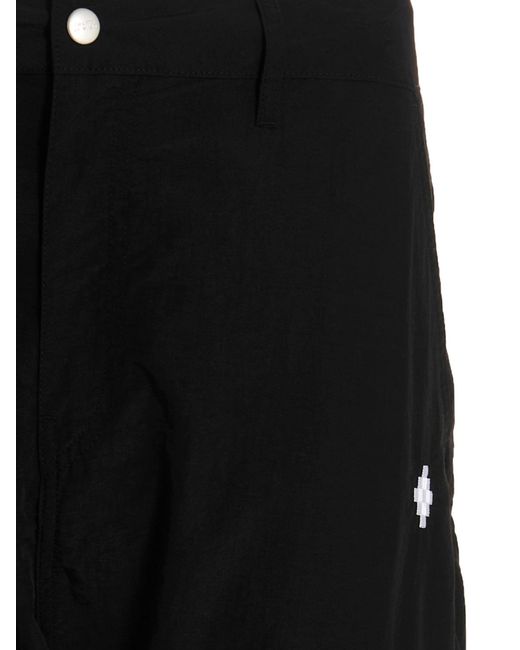 'Cross' Pantaloni Nero di Marcelo Burlon in Black da Uomo