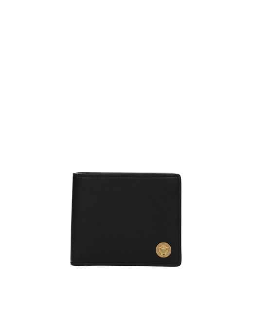 Versace Wallets Leather in Black for Men | Lyst