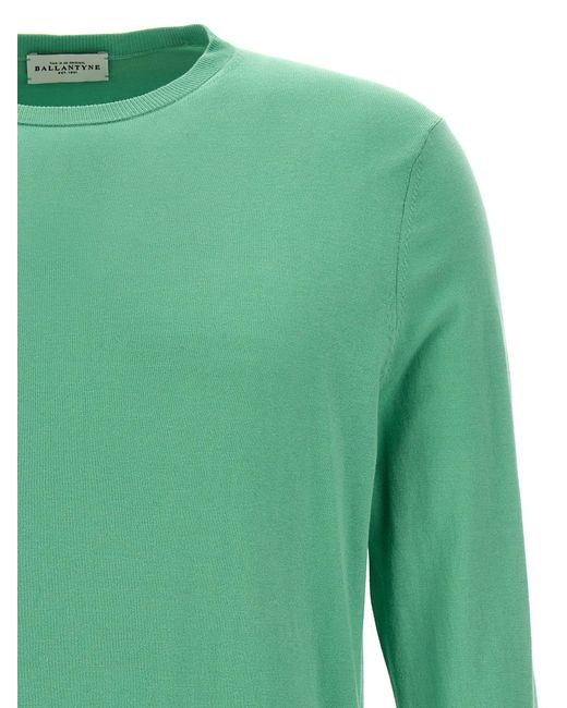 Cotton Sweater Maglioni Verde di Ballantyne in Green da Uomo