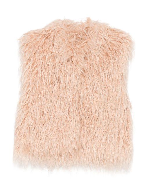 Forte Forte Pink Faux Fur Vest
