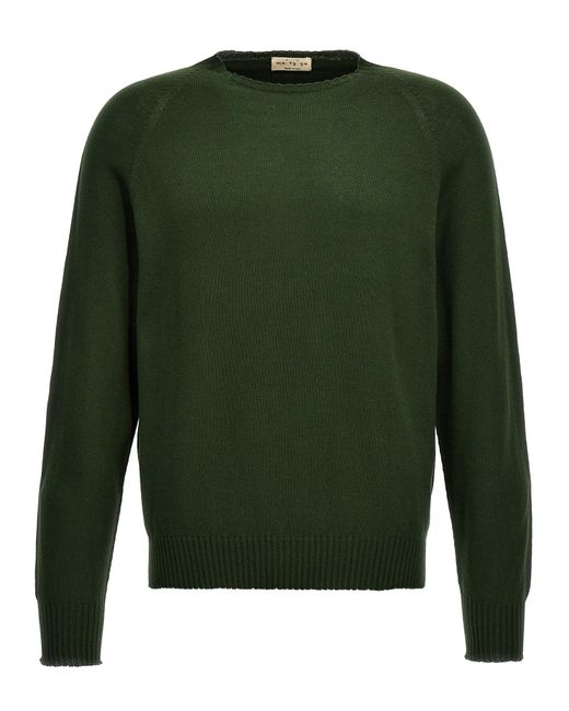 Ma'ry'ya Green Crew-neck Sweater Sweater, Cardigans for men