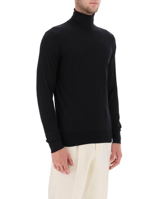 Zegna Black Cashseta Turtleneck Sweater for men