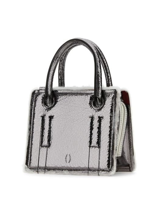 トートバッグ DENTRO Lead Leather Mini Otto Handbag Dentro Lead Leather Mini Otto Handbag in Black | Lyst Canada