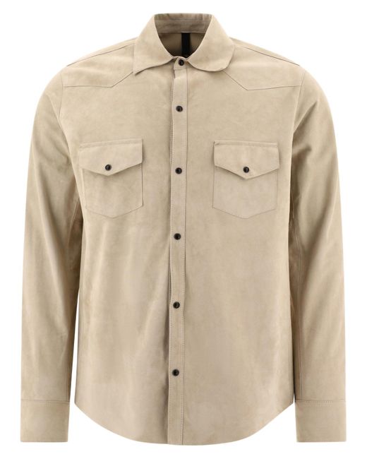 Giacca Overshirt "Wayne" di Tagliatore in Natural da Uomo