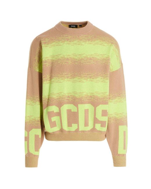 Gcds Yellow ' Low Band Degradè' Sweater for men