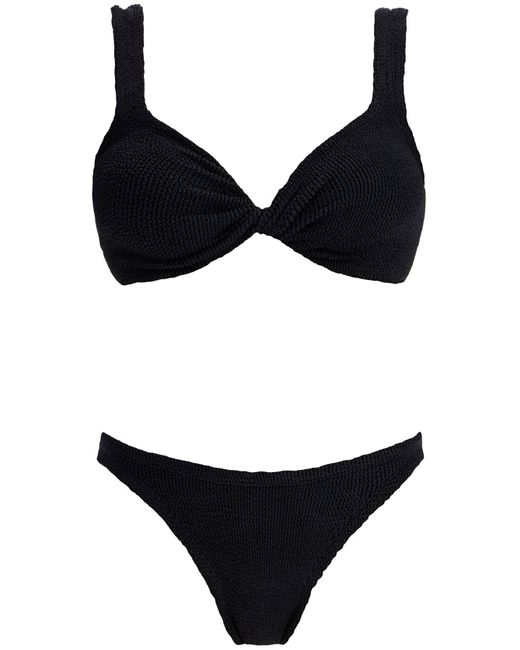 Hunza G Black Juno Bikini Set For