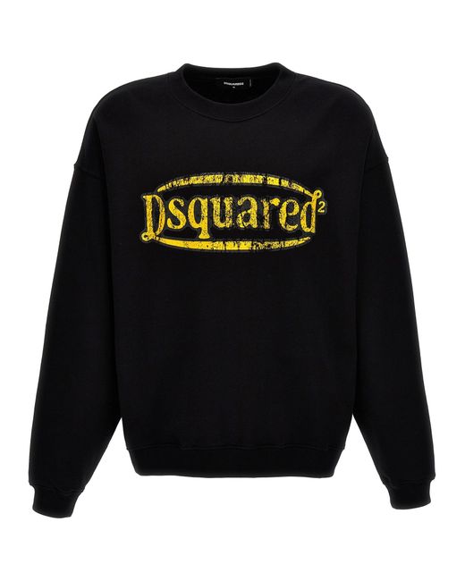 Logo Sweatshirt Maglioni Nero di DSquared² in Black da Uomo