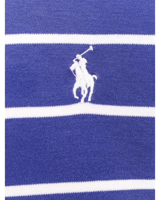 T-shirt in cotone a righe di Polo Ralph Lauren in Blue da Uomo