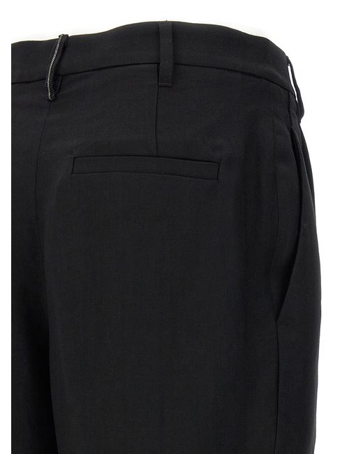Smart Pantaloni Nero di Brunello Cucinelli in Black