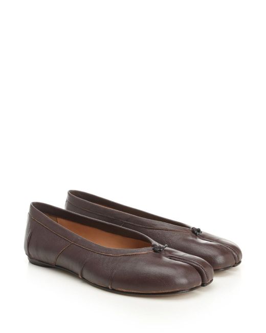 Maison Margiela Brown Tabi New Scarpe Basse