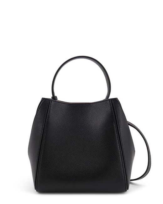 Mcgraw Small Leather Bucket Bag-Donna di Tory Burch in Black
