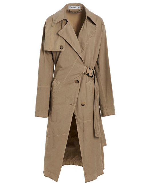 J.W. Anderson Natural Asymmetric Trench Coat