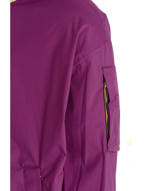 K-Way Purple Hooded Jacket for men