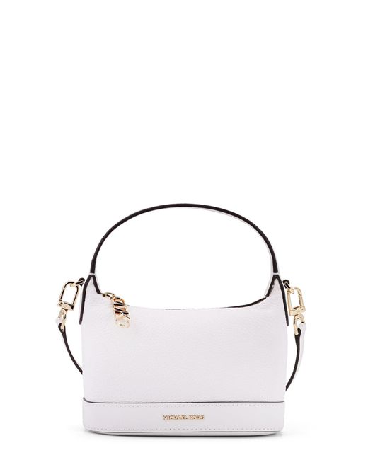 Michael Kors Metallic Wythe Leather Handbag With Frontal Logo