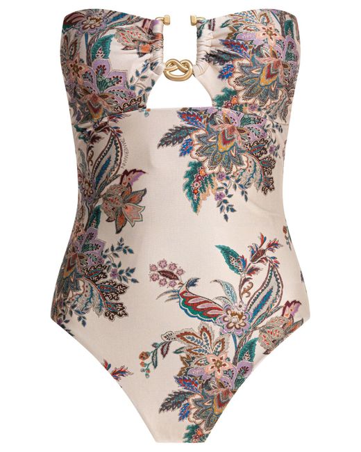 VIP【関税送料無料】希少 Zimmermann Rhiannon Knot Swimsuit Rhiannon Knot Trim Bikini Sage Online | Zimmermann