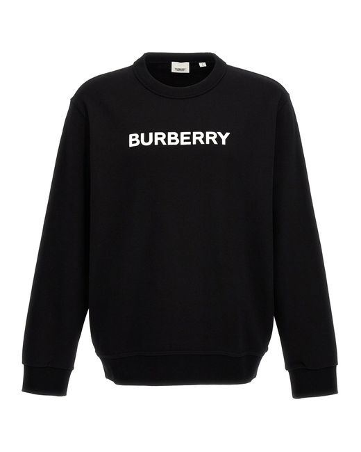 Burberry Black Logo Print Sweatshirt for men