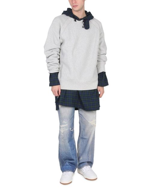 Felpa di Engineered Garments in Gray da Uomo