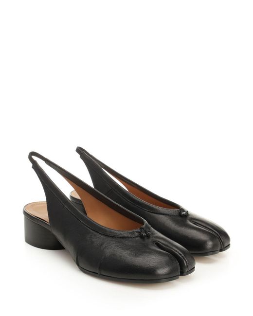 Slingback New Ballerina Tabi Decollete Nero-Donna di Maison Margiela in Black
