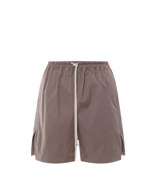 Rick Owens Brown Organic Cotton Bermuda Shorts for men