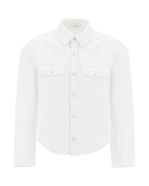 Wardrobe NYC White Oversized Denim Jacket
