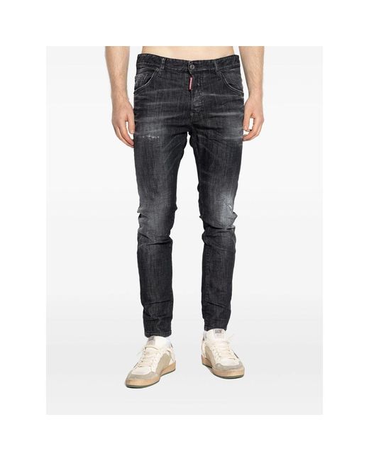 DSquared² Gray Cotton Denim for men