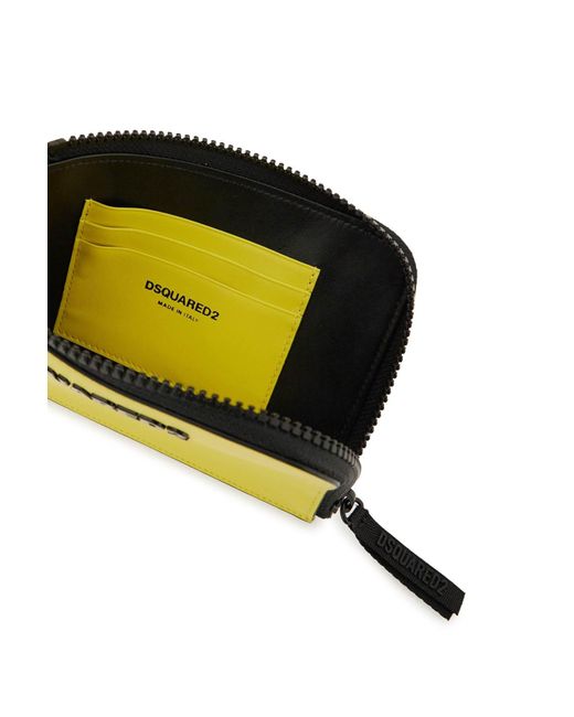 DSquared² Metallic Credit Card Pouch With Logo for men