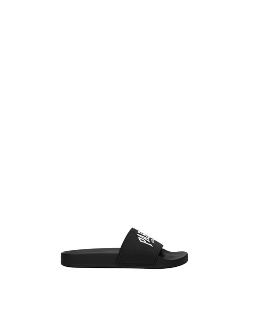 Balenciaga Black Slippers And Clogs Rubber