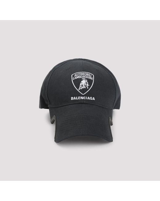Cotton Lambo Hat-Uomo di Balenciaga in Black da Uomo