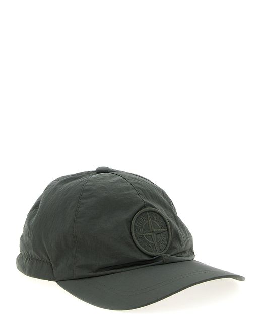Stone Island Green Logo Patch Cap for men