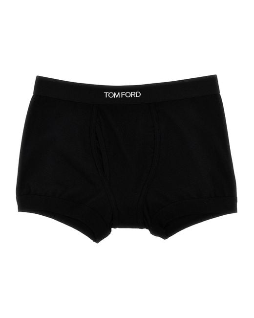 Tom Ford Logo Boxer Shorts Underwear Body In Black For Men Lyst