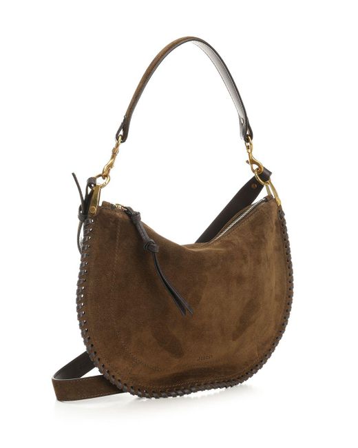 Isabel Marant Brown Oskan Soft Zip Bag Crossbody Bags