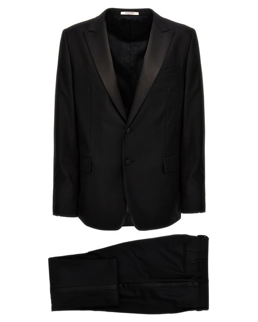 Valentino Garavani Black Tuxedo Dress Completi for men
