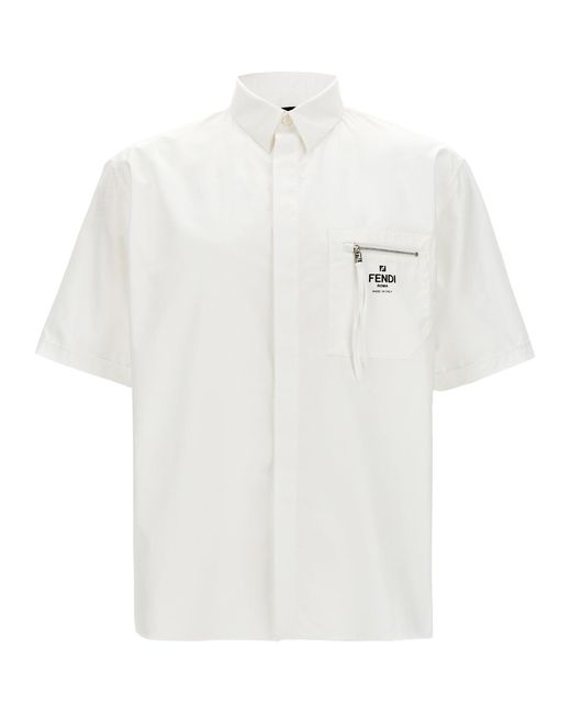 Fendi White ' Roma' Shirt for men