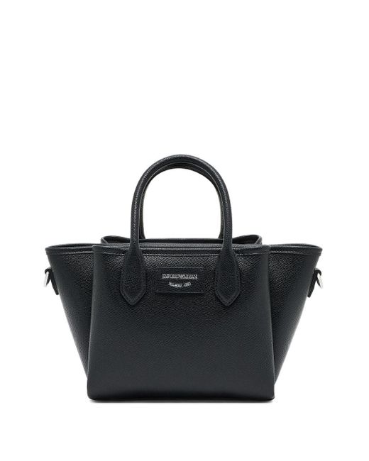 Emporio Armani Black "Odette" Small Tote