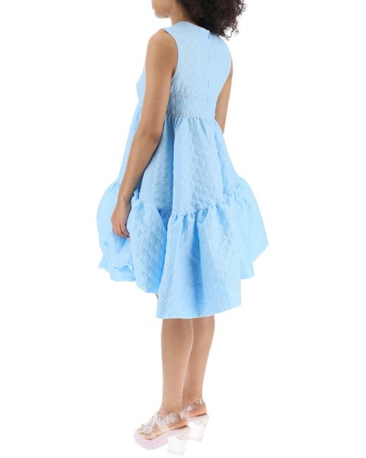 CECILIE BAHNSEN Blue 'divya Louise' Short Balloon Dress