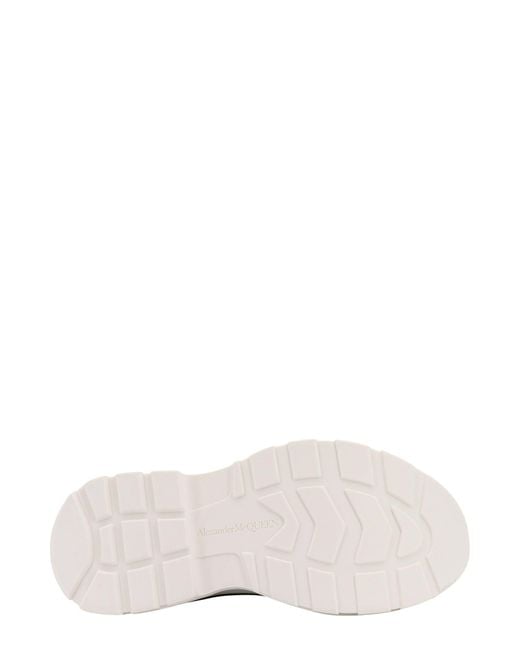 Sneakers in pelle con stampa Fold di Alexander McQueen in White da Uomo
