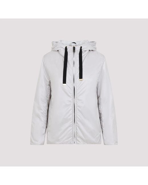 Max Mara Gray Down Jackets Nude & Neutrals