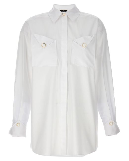Pocket Shirt Camicie Bianco di Elisabetta Franchi in White