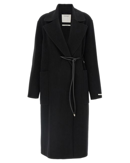 Sportmax Abate Coats And Trench Coats Black