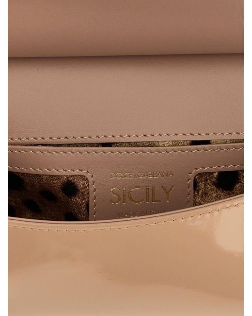 Dolce & Gabbana Natural 'Sicily' Small Handbag