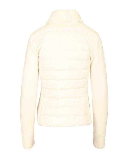 Moncler Natural Two-Material Cardigan