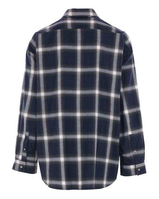 Acne Blue Cotton Shirt for men